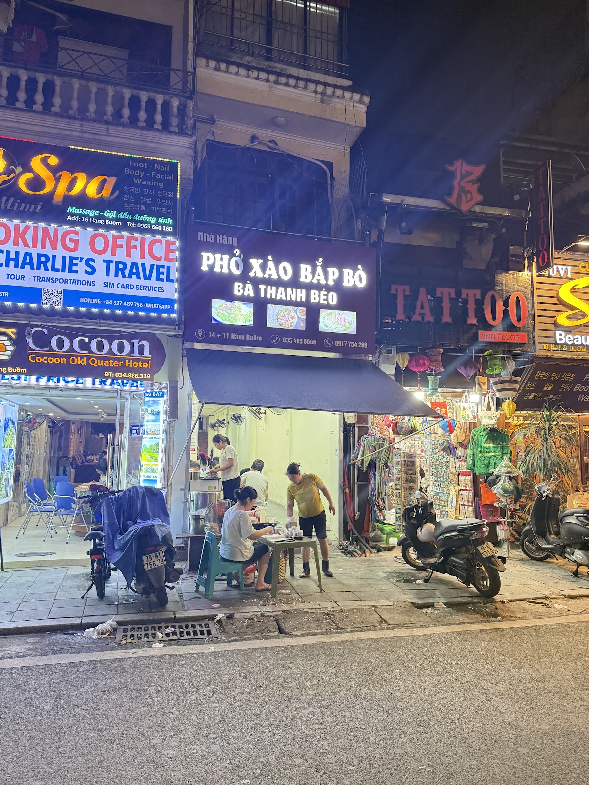 Review địa điểm Phở xào Bà Thanh béo trên Google Maps