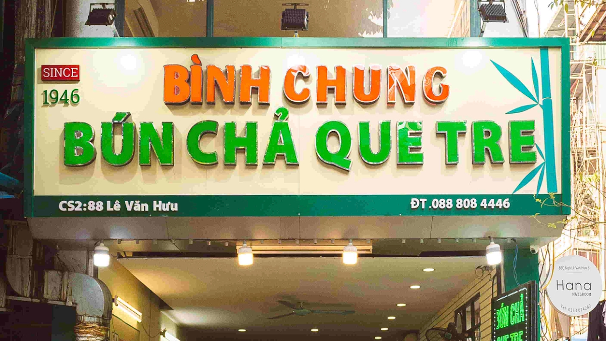 Review địa điểm Bún chả que tre Bình Chung trên Google Maps