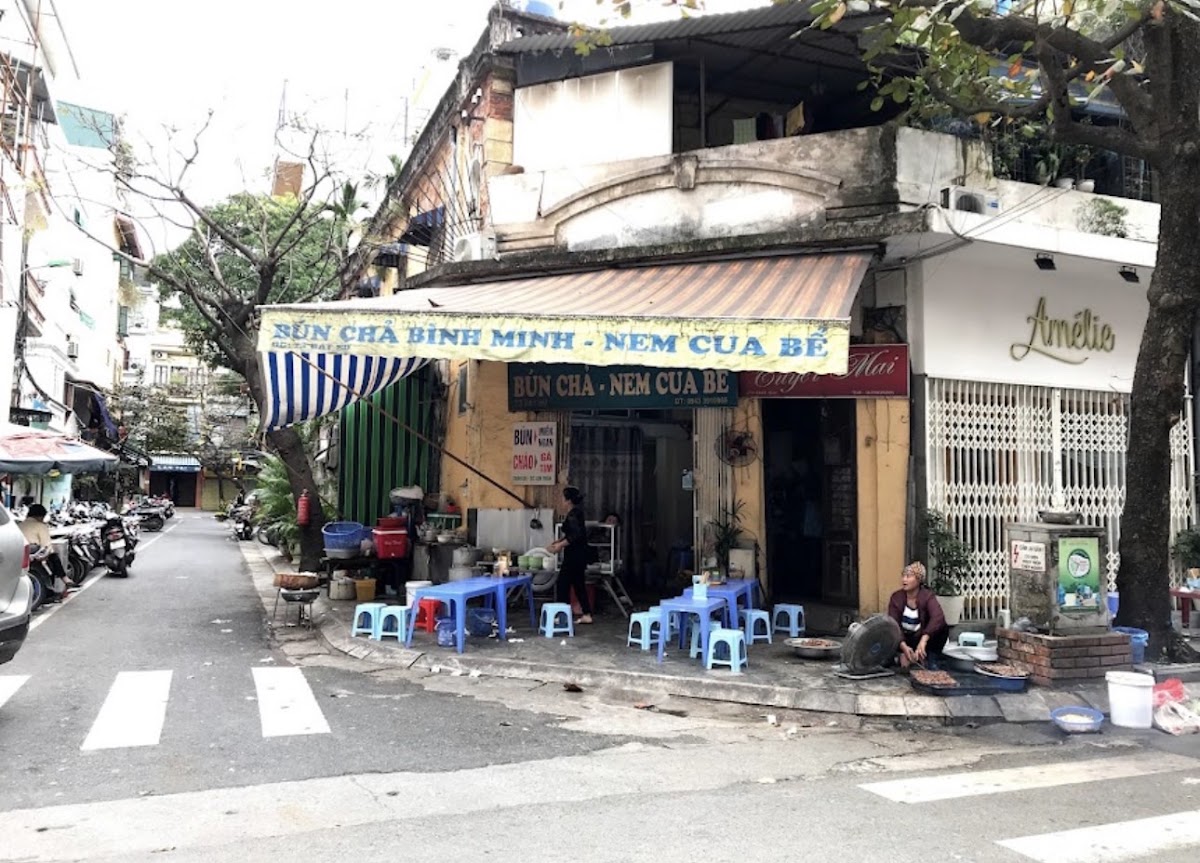 Review địa điểm Bún Chả Bình Minh - Nem Cua Bể trên Google Maps