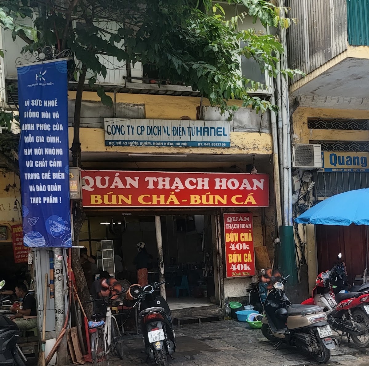 Review địa điểm Bún Chả Nom trên Google Maps