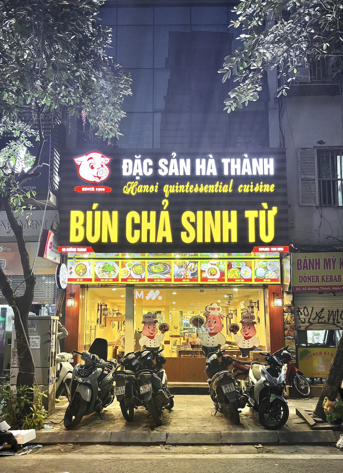 Review địa điểm Bún chả Sinh Từ trên Google Maps