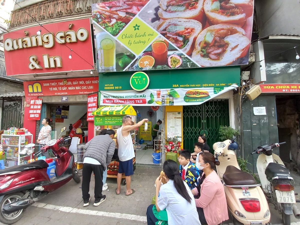 Review địa điểm Bánh mì Vui - Nguyễn Thái Học trên Google Maps