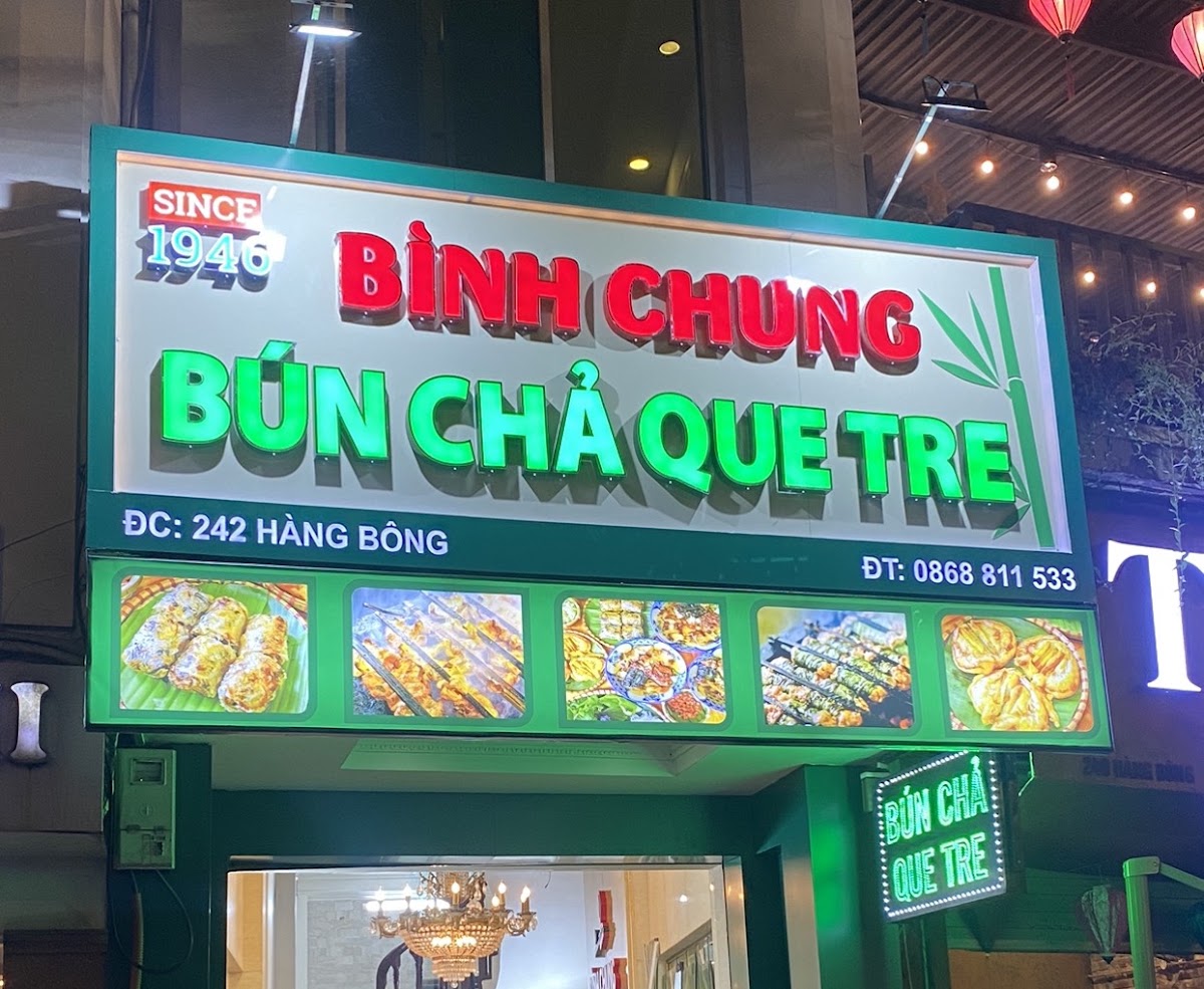 Review địa điểm Bún Chả Que Tre Bình Chung trên Google Maps