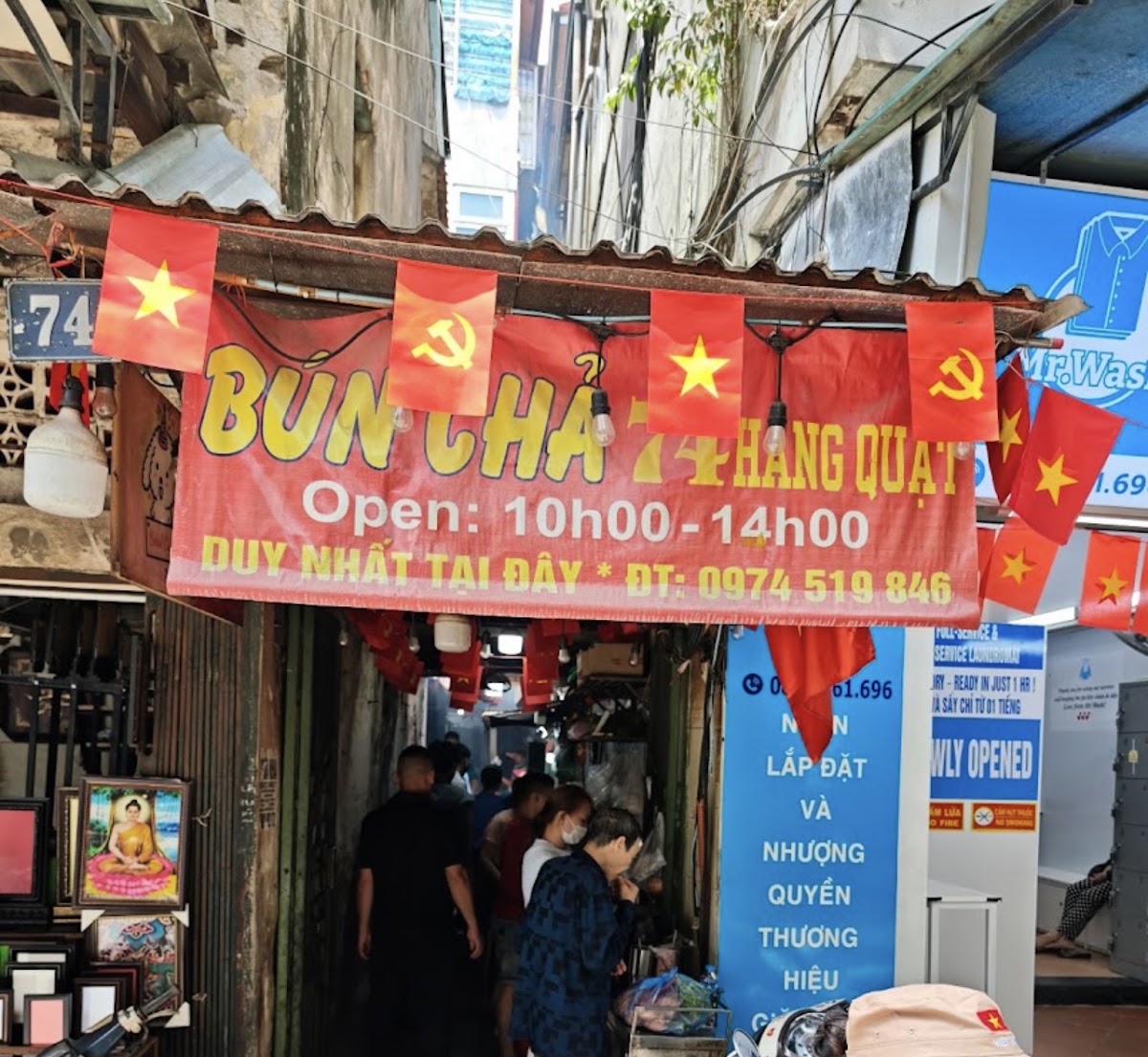 Review địa điểm Bún chả 74 Hàng Quạt trên Google Maps