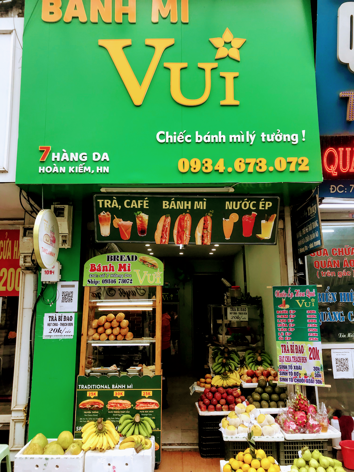Review Bánh mì Vui on Google Maps